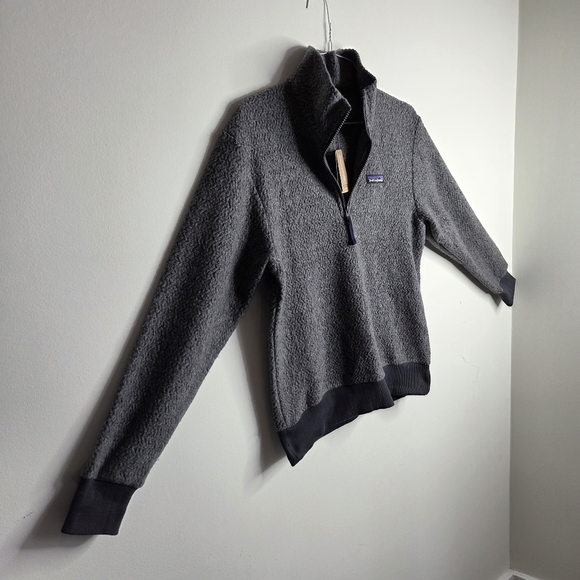 Patagonia Men's NWT Woolyester Fleece Pullover - Size Small - Gray - Quarter Zip - Picture 2 of 9